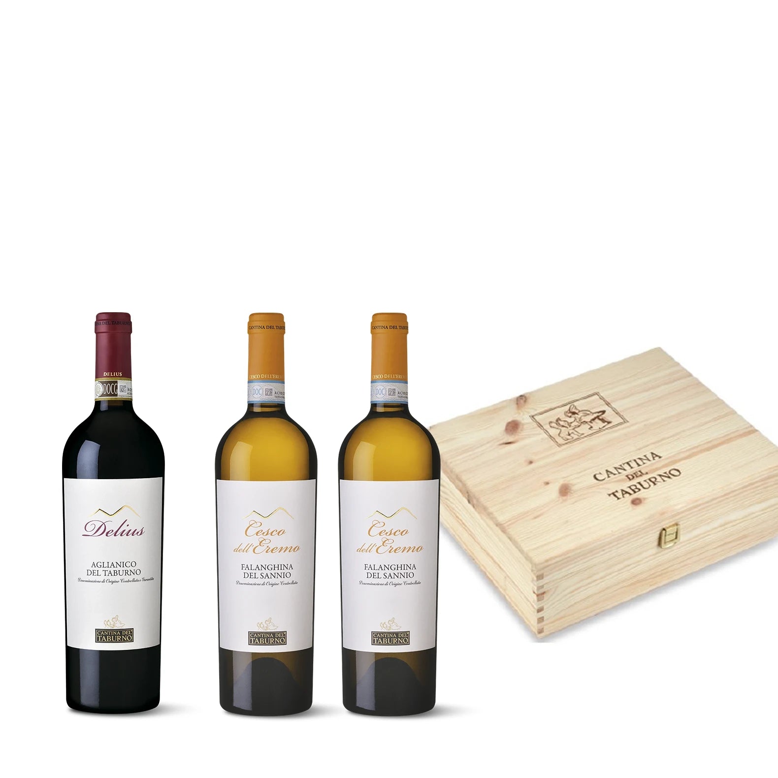 「I Crus」木盒裝3瓶葡萄酒